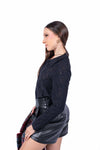 Camicia in Pizzo Nero donna Miss love - 6