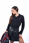 Camicia in Pizzo Nero donna Miss love - 1
