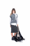 Gilet in Maglia Grigio donna Miss love - 5