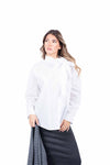 Camicia Oversize Bianca con Maxi Fiocco donna Miss love - 2