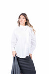 Camicia Oversize Bianca con Maxi Fiocco donna Miss love - 4