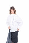 Camicia Oversize Bianca con Maxi Fiocco donna Miss love - 1