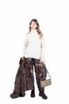 Maglione Oversize Avorio con Frange donna Miss love - 6