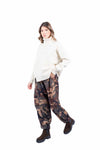 Pantaloni in Tessuto Tecnico Stampa Camouflage donna Miss love - 4