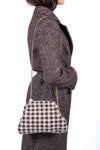 Borsa Clutch in Ecopelliccia a Quadri donna Miss love - 2