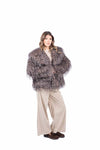 Cappotto in Ecopelliccia Marrone donna Miss love - 4