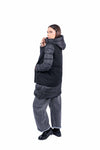 Piumino Lungo Ibrido Nero donna Miss love - 2