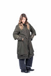 Piumino Lungo Ibrido Verde Militare donna Miss love - 2