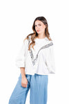 Blusa a Mantella con Paillettes donna Tensione in - 1