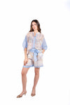 Camicia Fantasia Floreale con Maniche a Sbuffo donna Tensione in - 2