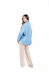 Camicia Effetto Denim con Taschino Paillettes donna Tensione in - 4