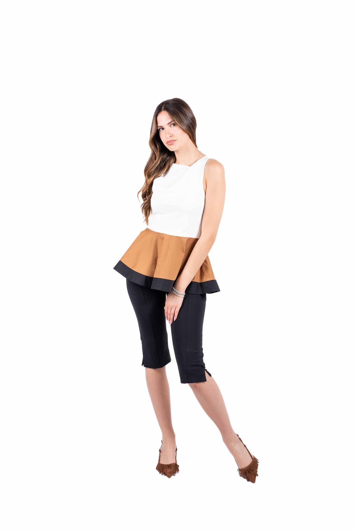 Top con Volant Combinato donna Tensione in - 5
