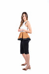 Pantaloni Capri Neri donna Tensione in - 6