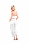 Corsetto in Pizzo Floreale Panna donna Tensione in - 5