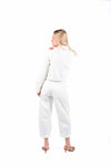 Giacca Military Style in Denim Bianco donna Tensione in - 2