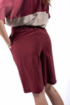 Bermuda Sartoriali Bordeaux donna Tensione in - 3