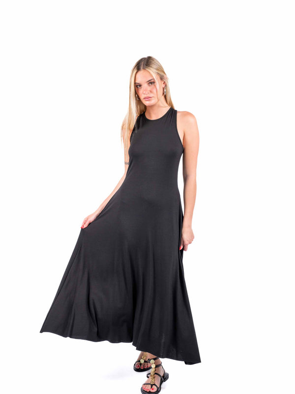 Abito Nero con Schiena Scoperta da donna Maryley