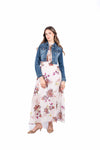 Giubbino Denim Crop con Strass donna Miss love - 2