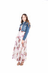 Giubbino Denim Crop con Strass donna Miss love - 4