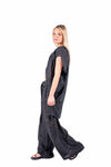 Pantaloni Fluidi con Fusciacca Neri donna Miss love - 6
