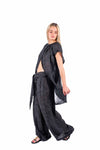 Top Asimmetrico con Spacco Nero donna Miss love - 7