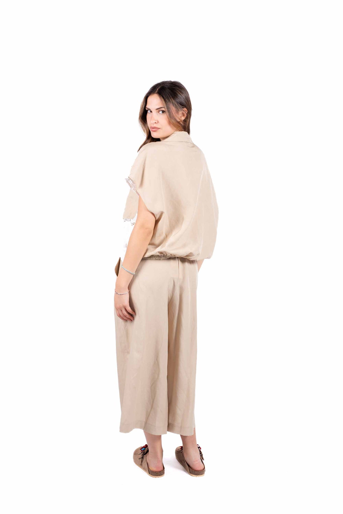 Camicia Lace Natural Touch Sabbia donna Miss love - 3