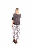 T-shirt Over con Arriccio Cioccolato donna Miss love - 4