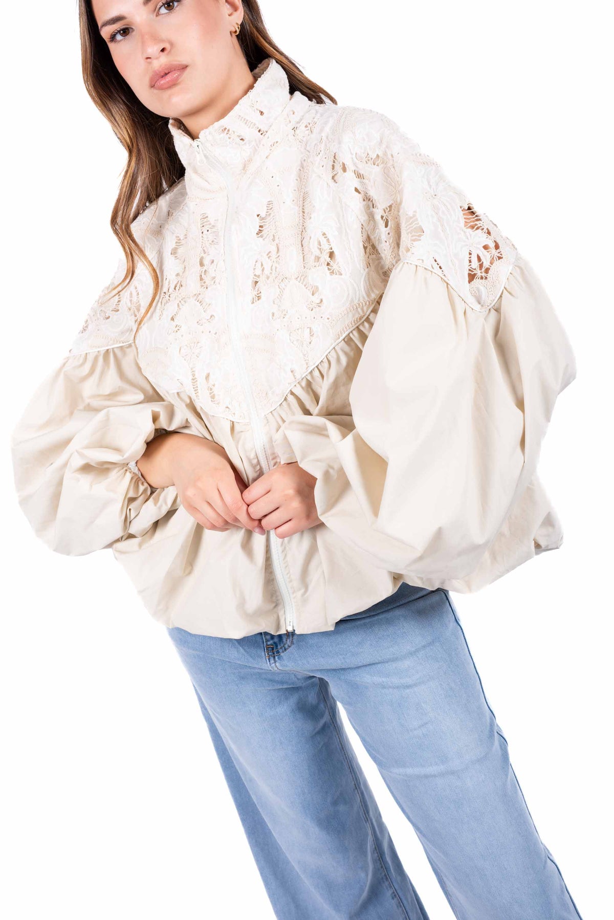 Giubbino Romantic Volume Sabbia donna Miss love - 1
