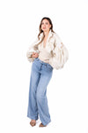 Jeans Wide Leg Light Denim donna Miss love - 4