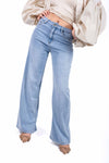 Jeans Wide Leg Light Denim donna Miss love - 1