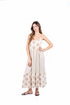 Abito Midi Spalline in Misto Lino donna Miss love - 7