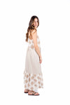 Abito Midi Spalline in Misto Lino donna Miss love - 4