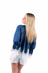 Blusa Denim con Pizzo donna Miss love - 4