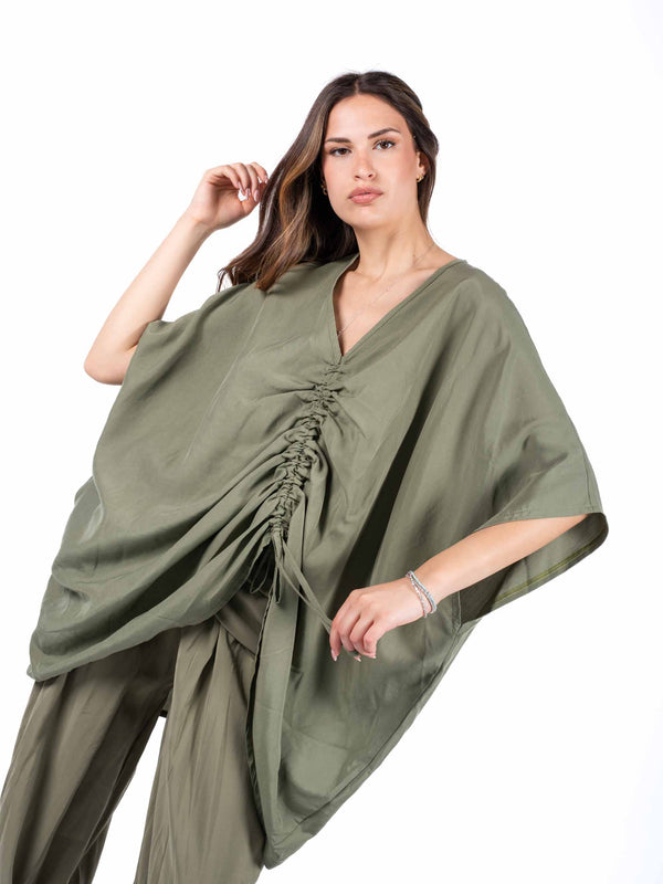 Blusa in Cupro Militare da donna Miss love