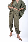 Pantaloni in Cupro Militare donna Miss love - 3