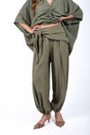 Pantaloni in Cupro Militare donna Miss love - 1