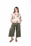 Pantaloni Culotte in Tela Vela Militare donna Miss love - 2