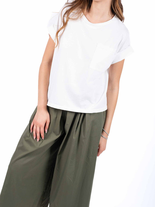 T-shirt Basic con Taschino da donna Miss love