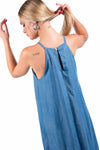 Abito Lungo in Chambray Halter donna Miss love - 2