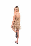 Abito Corto con Volant Sabbia donna Miss love - 4