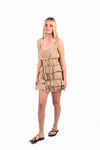 Abito Corto con Volant Sabbia donna Miss love - 2