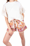 T-Shirt Combinata con Pizzo Sangallo donna Miss love - 3