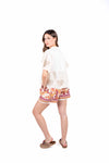 T-Shirt Combinata con Pizzo Sangallo donna Miss love - 4