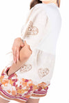 T-Shirt Combinata con Pizzo Sangallo donna Miss love - 5
