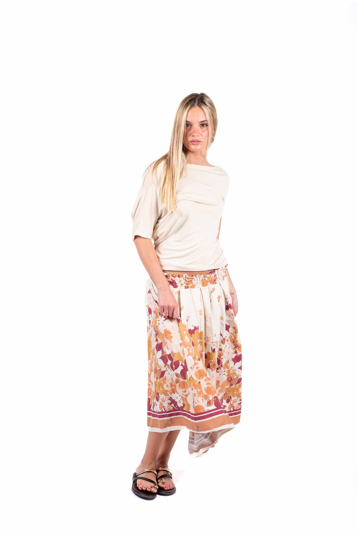 Blusa Basic con Scollo a Barchetta donna Miss love - 3
