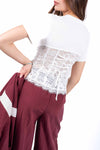 T-Shirt Combinata Effetto Corsetto donna Miss love - 4