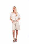 Bermuda Beige con Cintura donna Miss love - 5