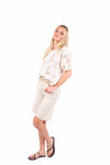 Blusa in Sangallo Panna donna Miss love - 5