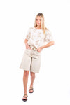 Bermuda Beige con Cintura donna Miss love - 6