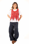 Jeans Wide Leg Lavaggio Scuro donna Tensione in - 2